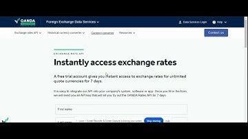 Get currency exchange rates from OANDA