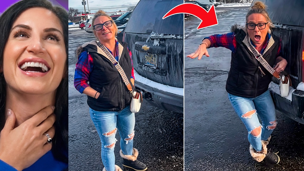 getting run-over by your husband during a public freakout 😂