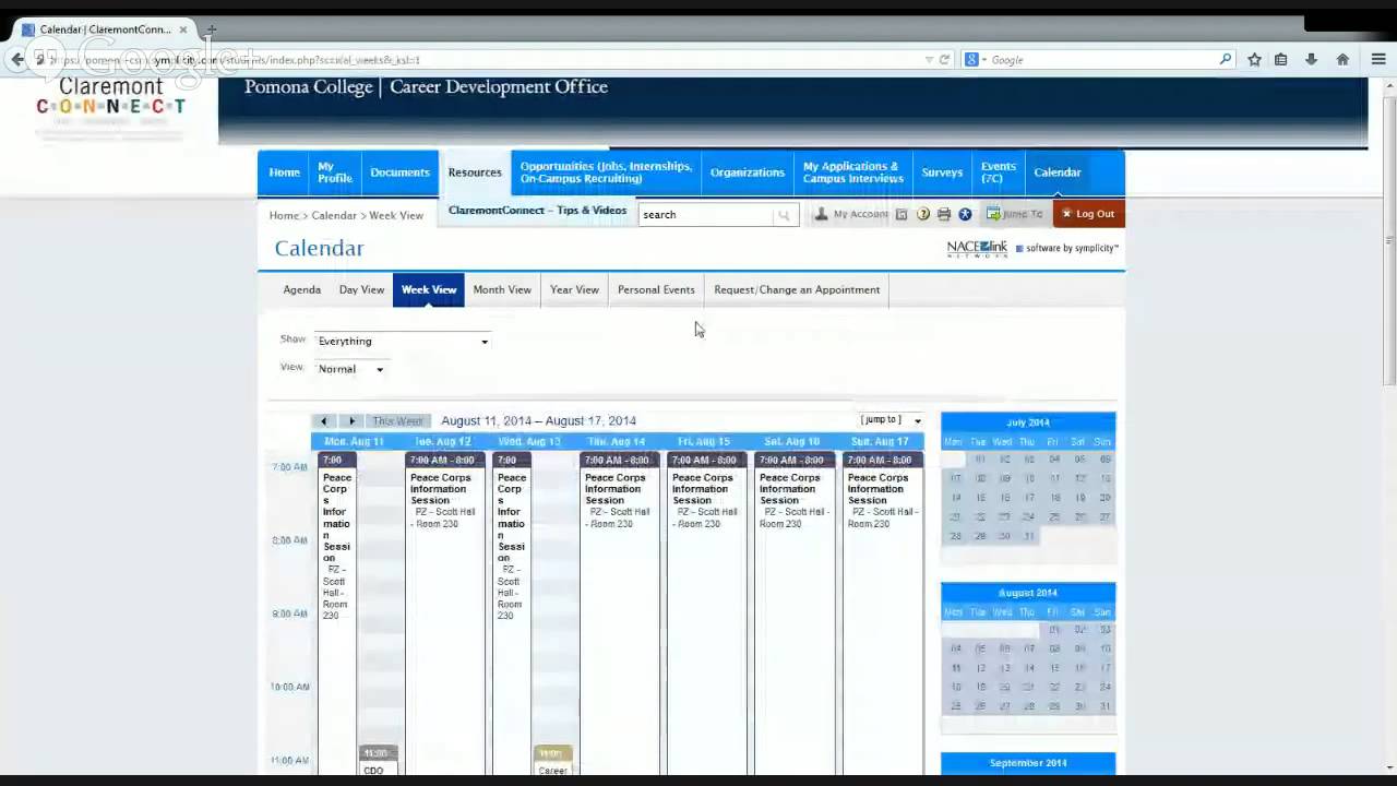 Pomona Career Development Office - ClaremontConnect Webinar