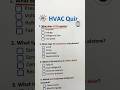Can You Pass This HVAC Knowledge Test? #hvac #quiztime #hvacquiz #viral #shorts #technician #exam