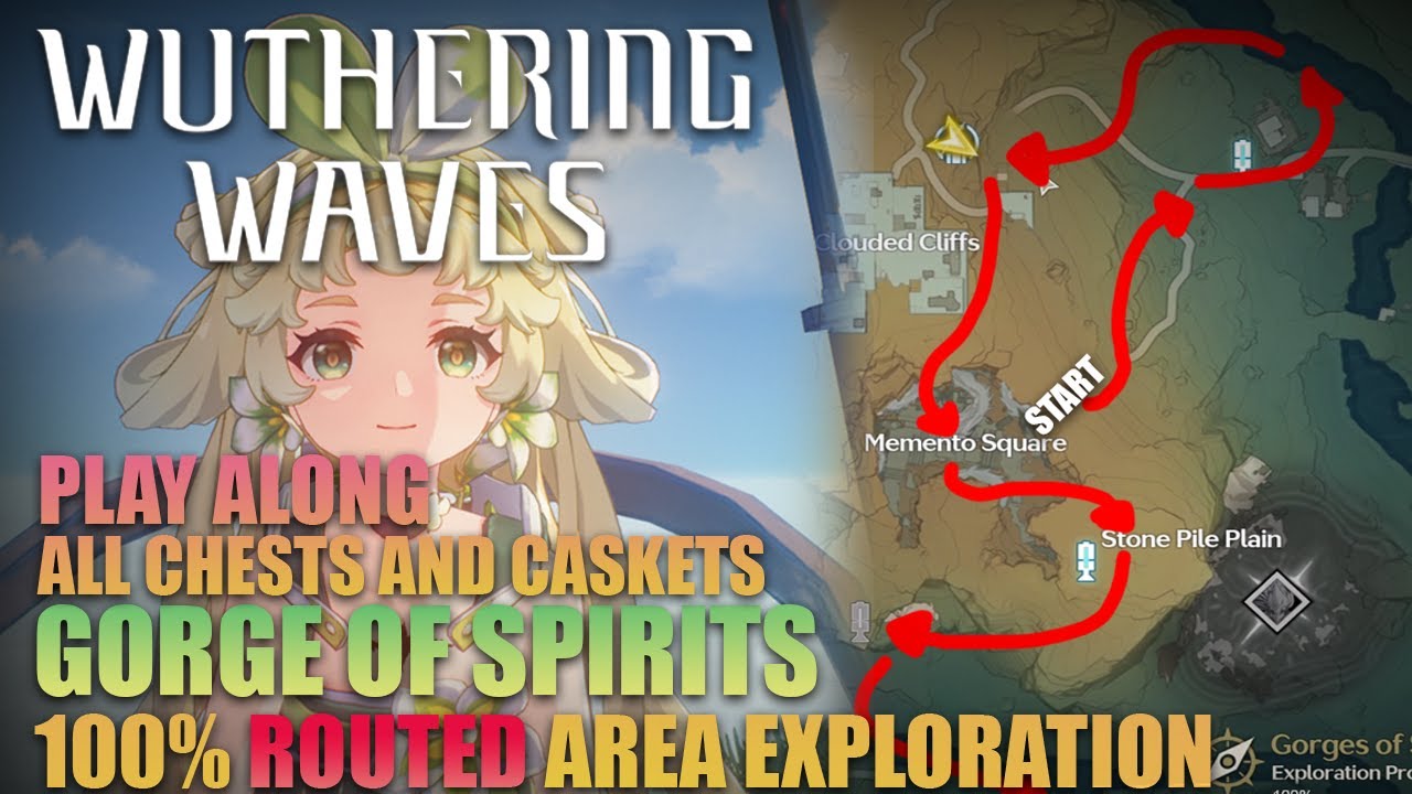 Gorge of Spirits 100% Exploration Route | Wuthering Waves Guides - YouTube