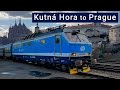 TRIP REPORT | Kutná Hora to Prague by train | Sp Vrchlice | Semi-fast train / Spěšný vlak