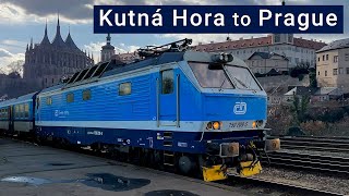 TRIP REPORT | Kutná Hora to Prague by train | Sp Vrchlice | Semi-fast train / Spěšný vlak