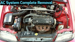 How to Remove AC Compressor & Components from 19881991 Honda Civic & CRX