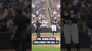 Aaron Judge challenges the call 👀