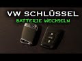 VW Passat B8 Schlüssel Batterie wechseln (auch Skoda Superb III 3)