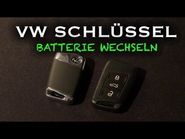 VW Passat B8 Schlüssel Batterie wechseln (auch Skoda Superb III 3) 