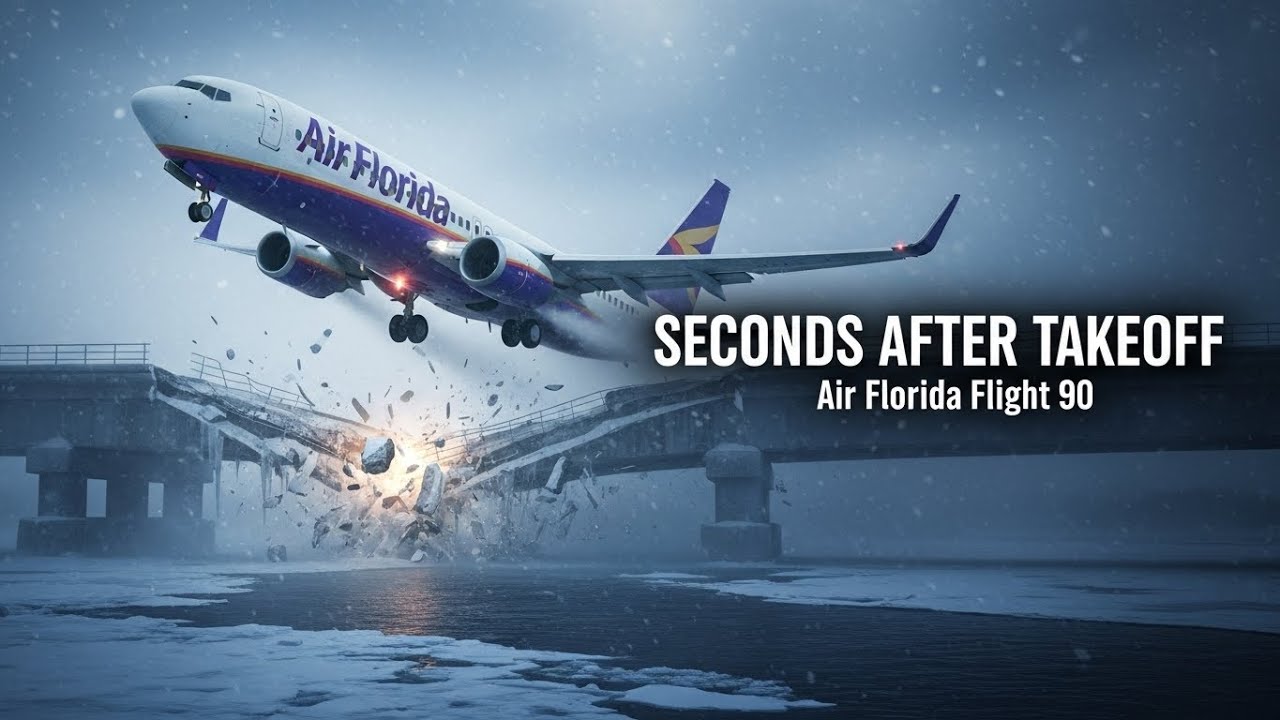 dangerous airport in the world SECONDS after takeoff | Air Florida flight 90