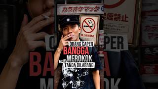 Orang Ini Dengan Bangga Pamer Dirinya Merokok Di Jepang Depan Tanda Di Larangan