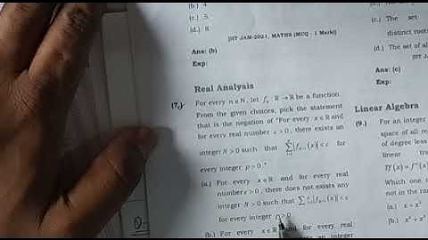 All real analysis solution of iit jam 2021