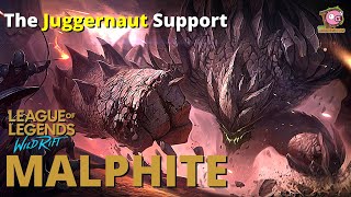 How to Play Malphite Support League of Legends Wildrift!