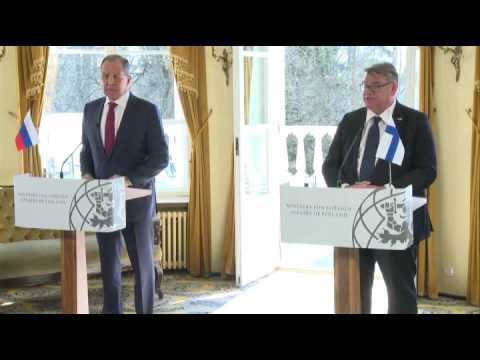 Пресс-конференция С.Лаврова и главы МИД Финляндии