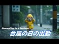 [第25話] 台風の日、シバくんの孤独な出勤を一緒に体験しませんか？