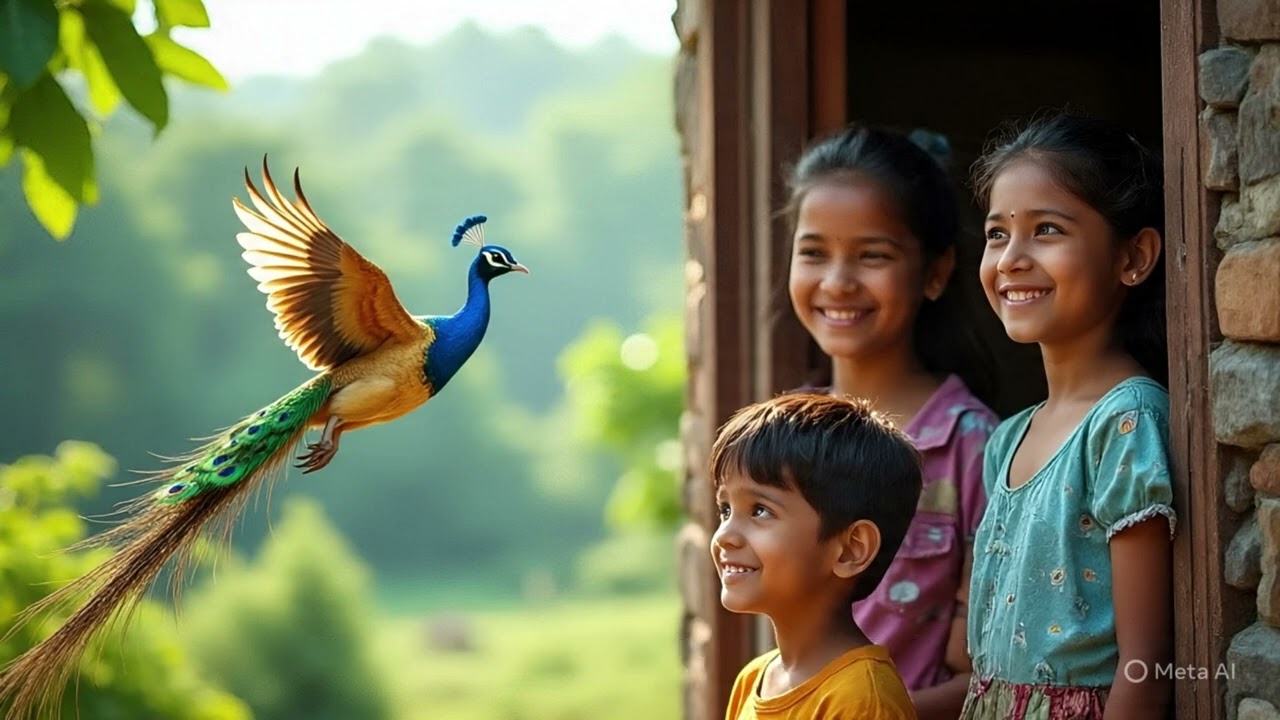 🌟 The Golden Peacock Story | Greed vs Kindness | Moral Story in English