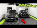MOVING INTO OUR DREAM GARAGE!! + SWISSTRAX FLOORING INSTALL!