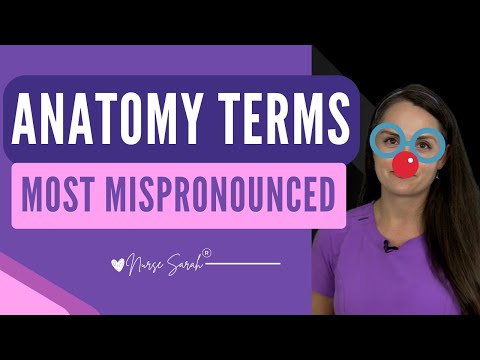 Anatomy Terms You Might Mispronounce | Anatomy Nursing Medical Terminology