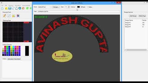 ADDING TEXT IN PIXEL ARCH GATE :: INDIA SOFTWARE
