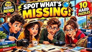 10 Hard Missing Object Puzzles 🧠 | Test Your Sharp Eyes!Description:
