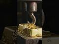 Gold Bar vs Hidrolic Press . #hidrolikpress #gold #crushing #shorts
