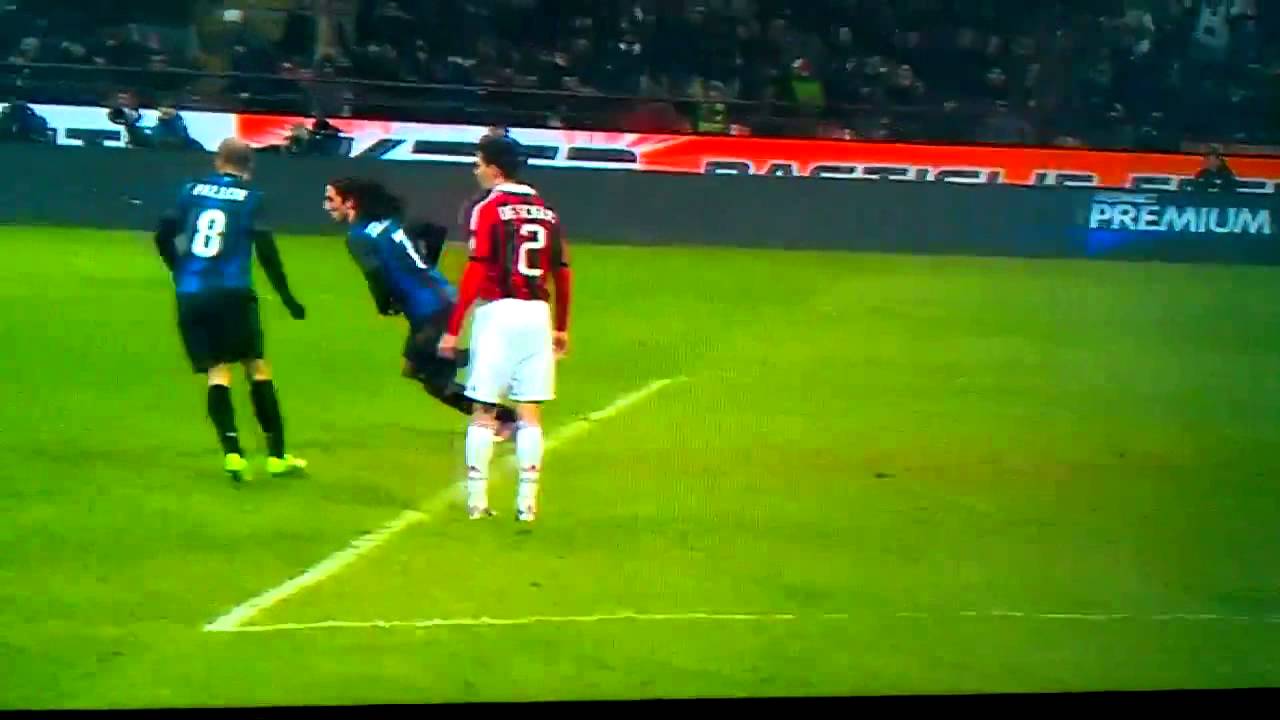 Ezequiel Matias Schelotto Goal Inter [1-1] AC Milan 24.02.2013 Derby della Madonnina