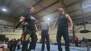 Earl Hebner Counts The 1, 2, 3 In The Ispw Heavyweight Le Match Bull James Vs. Tommy Dreamer