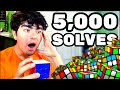 Solving 5,000 Rubik's Cubes!!!