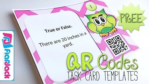 QR Code Task Card Templates Freebie