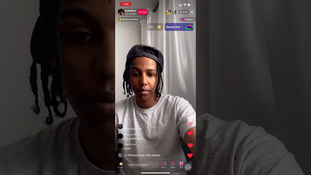 Digga d and solonine TikTok live part 1