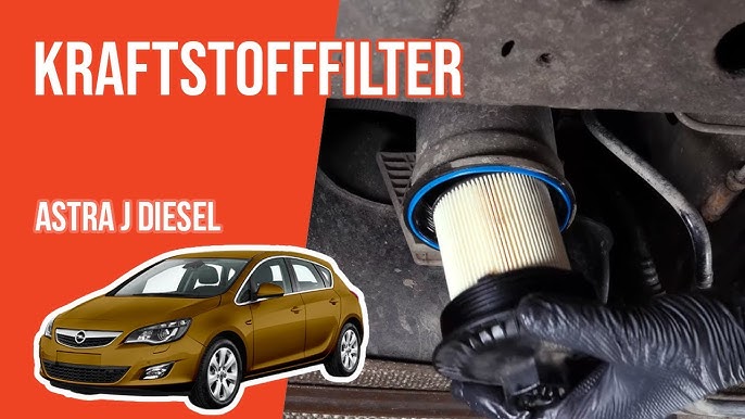 How to replace the diesel fuel filter Astra J / mk6 1.7 CDTI ⛽ 