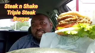 Steak n Shake Triple Steak Burger and Patty Melt food Review