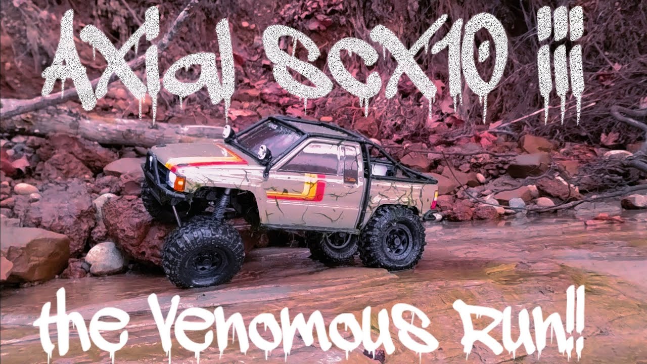 Axial scx10 iii Toyota SR5. The 1st Venomous run!!