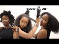 Easy Hot Brush Blow Out | Low Heat | 4B/ 4C Hair