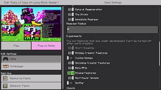 Minecraft: trying "Lucky Block Hacker" world from marketplace screenshot 5