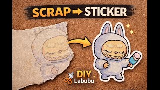 DIY Labubu Sticker from Scrap Vinyl ✂️✨