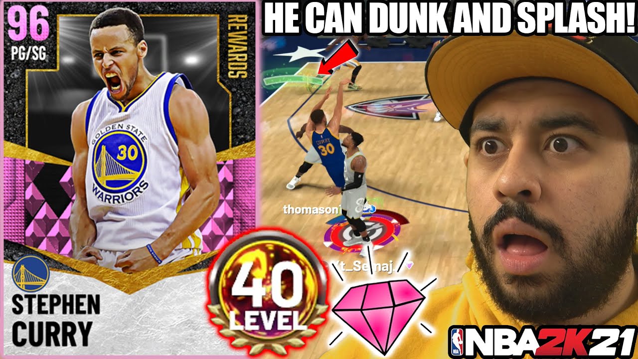 FREE* PINK DIAMOND STEPH CURRY GAMEPLAY! 2K MADE HIM THE BEST CARD IN NBA  2K21 MYTEAM - YouTube