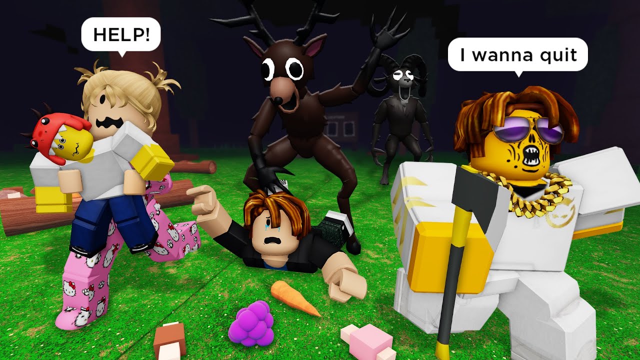 99 TIMES WE ALMOST RAGE QUIT... 🌲🐻 Roblox 99 NIGHTS IN THE FOREST Funny Moments