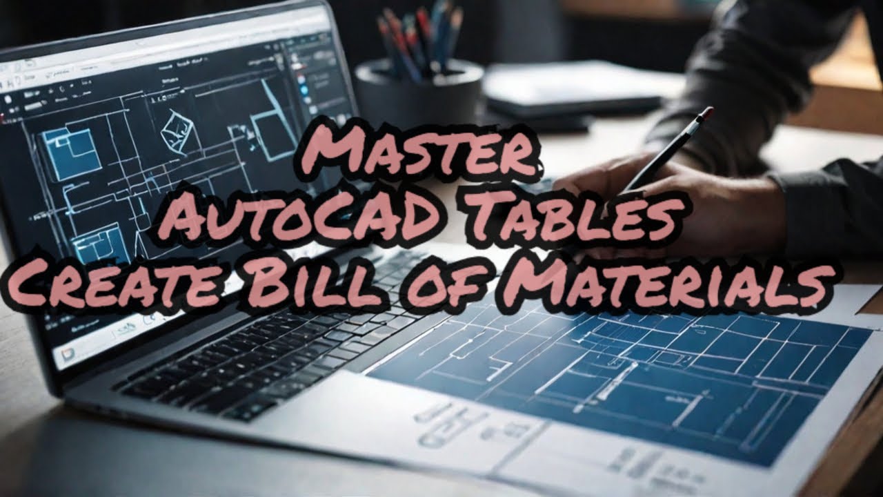 Table command in AutoCAD & Creating bill of Material - YouTube