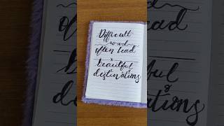 Easy Aesthetic Calligraphy Tutorial ✨ | Beautiful Quote Lettering #calligraphy #handwriting