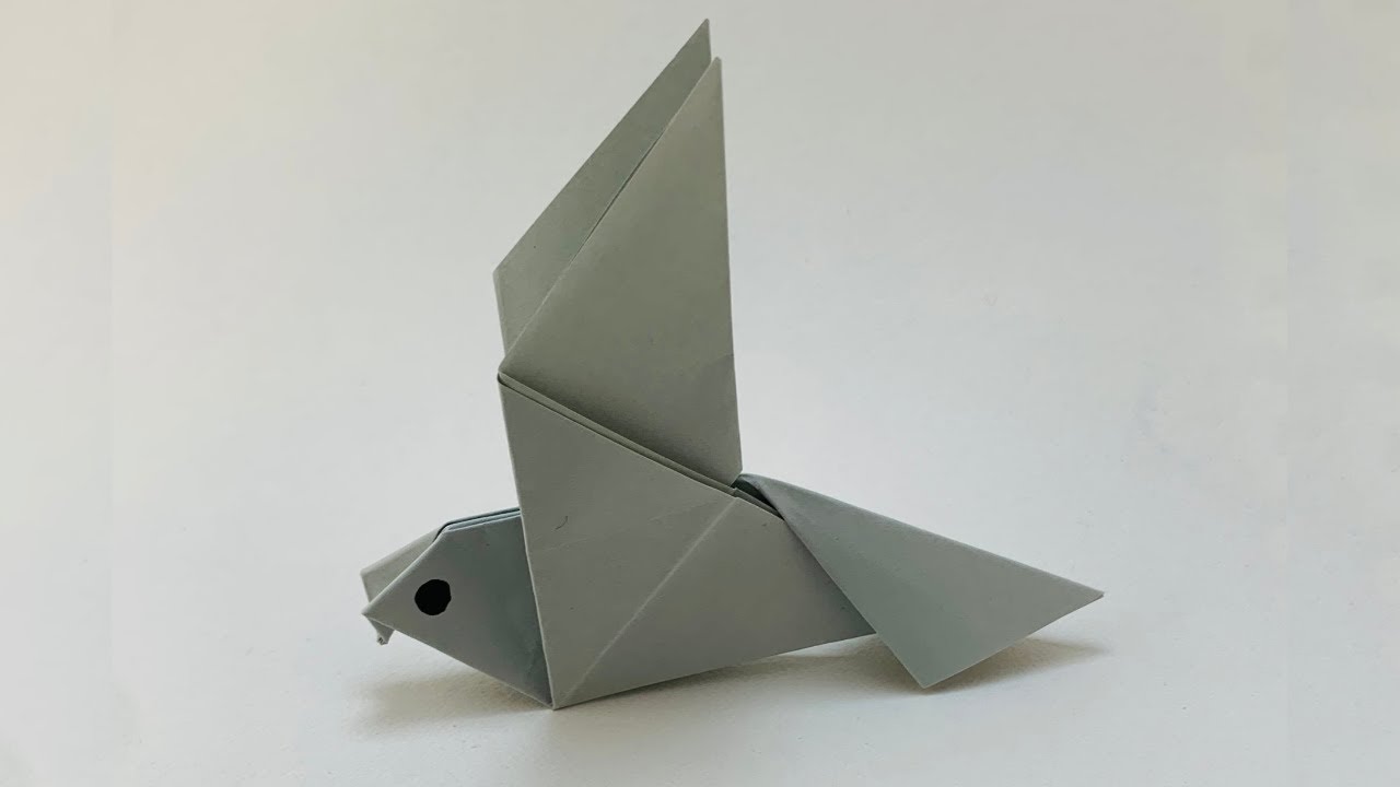 Oiseau en Origami 🐦 - Comment faire un OISEAU en papier facilement