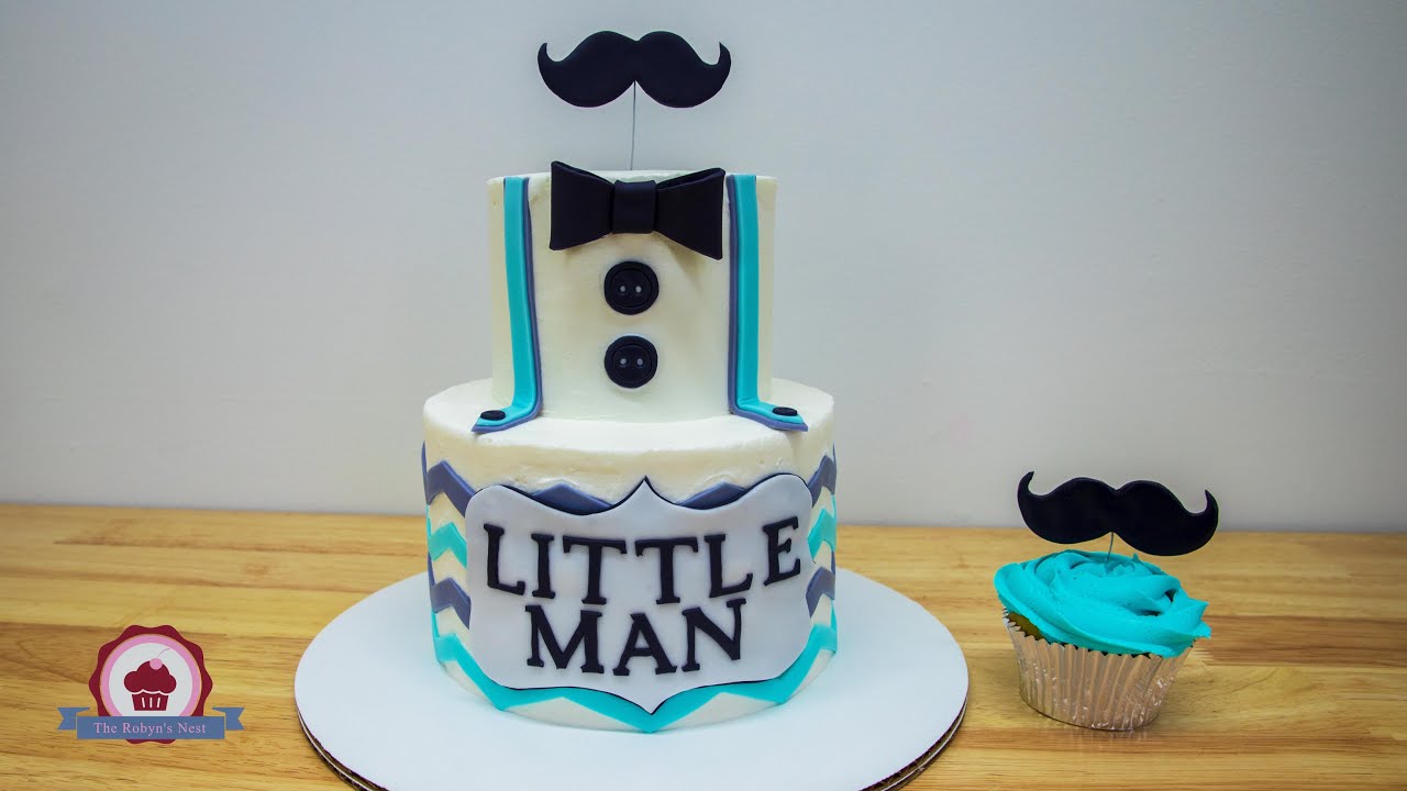 Gentleman S Mustache Cake Youtube