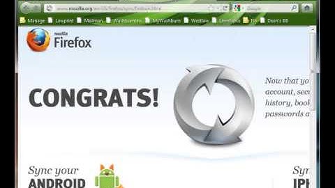 Sync Firefox
