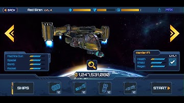 Red Siren: Space Defense All Ships MAX Level