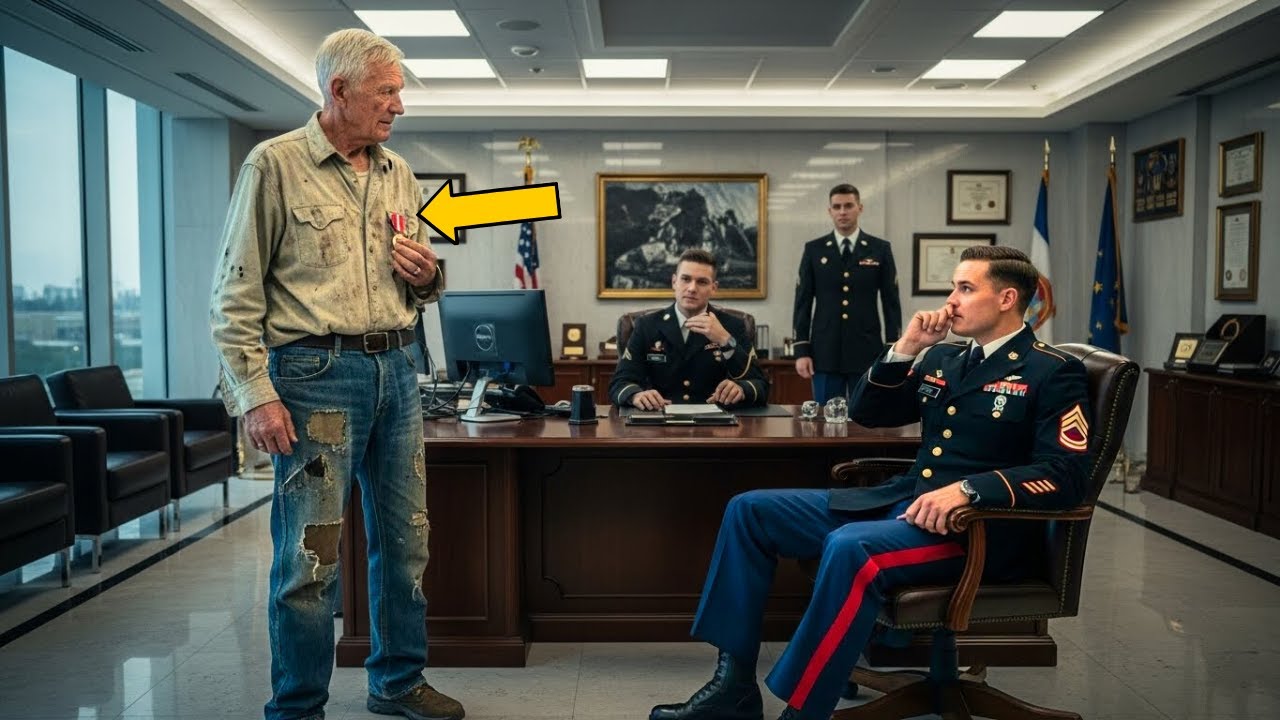 “SOY EL GENERAL” — Afirmó el vagabundo. El soldado se burló hasta que vio la medalla de honor