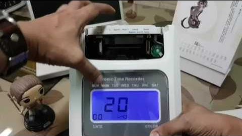 How to change year and month (Bundy Clock Takara CD200)