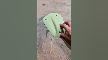making a climbing hold -  foam master