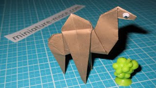 Верблюд из бумаги/Origami camel