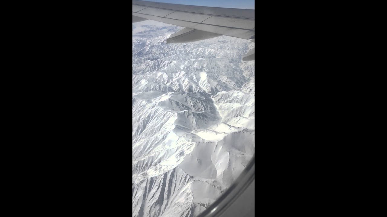 Flying over Afghanistan mountain