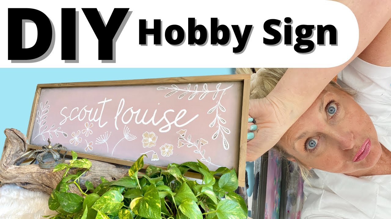 Hobby Lobby Sign Hack | Tracey's Fancy - YouTube
