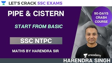 Pipe Cistern | Start from Basic | Target SSC/NTPC | 90 Days Crash Course