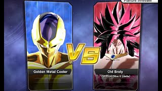 Xenoverse 2 - Requested match (PC): Golden Metal Cooler 4a Forma vs Old Broly SFPSJ4 Oltre il Limite